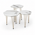 3-Piece Marble Nesting Side Table Set product image