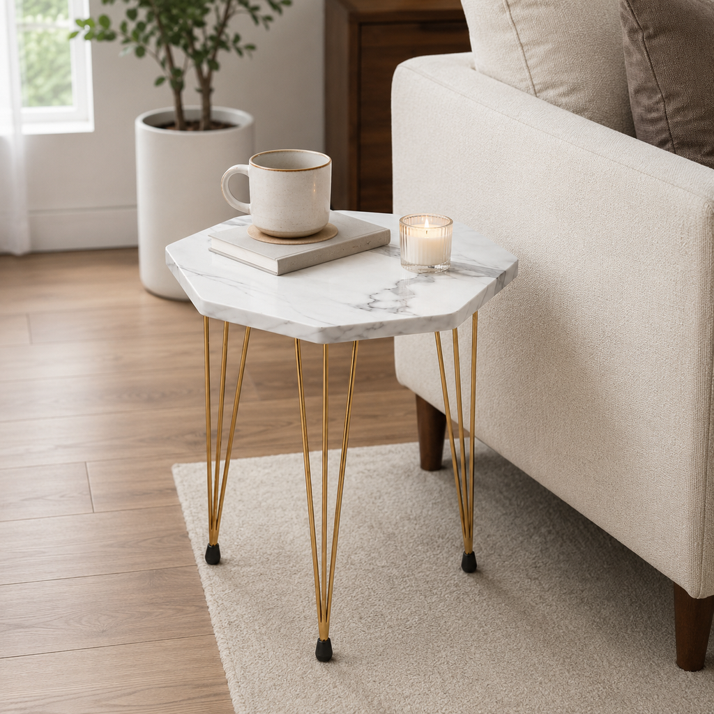 Single Marble Side Table