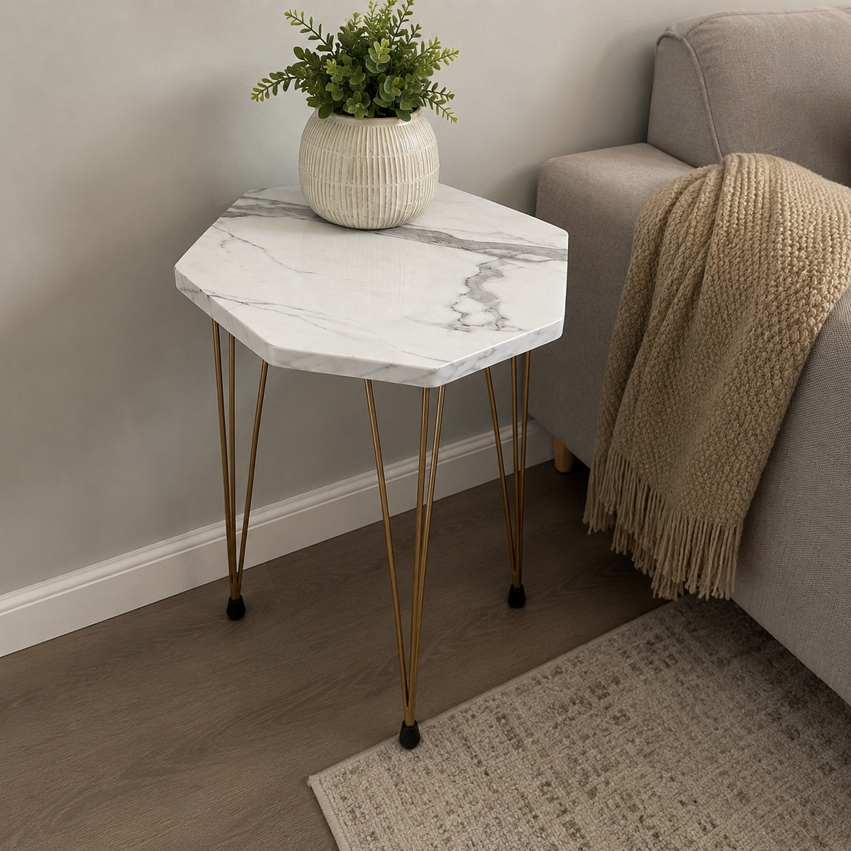 Single Marble Side Table