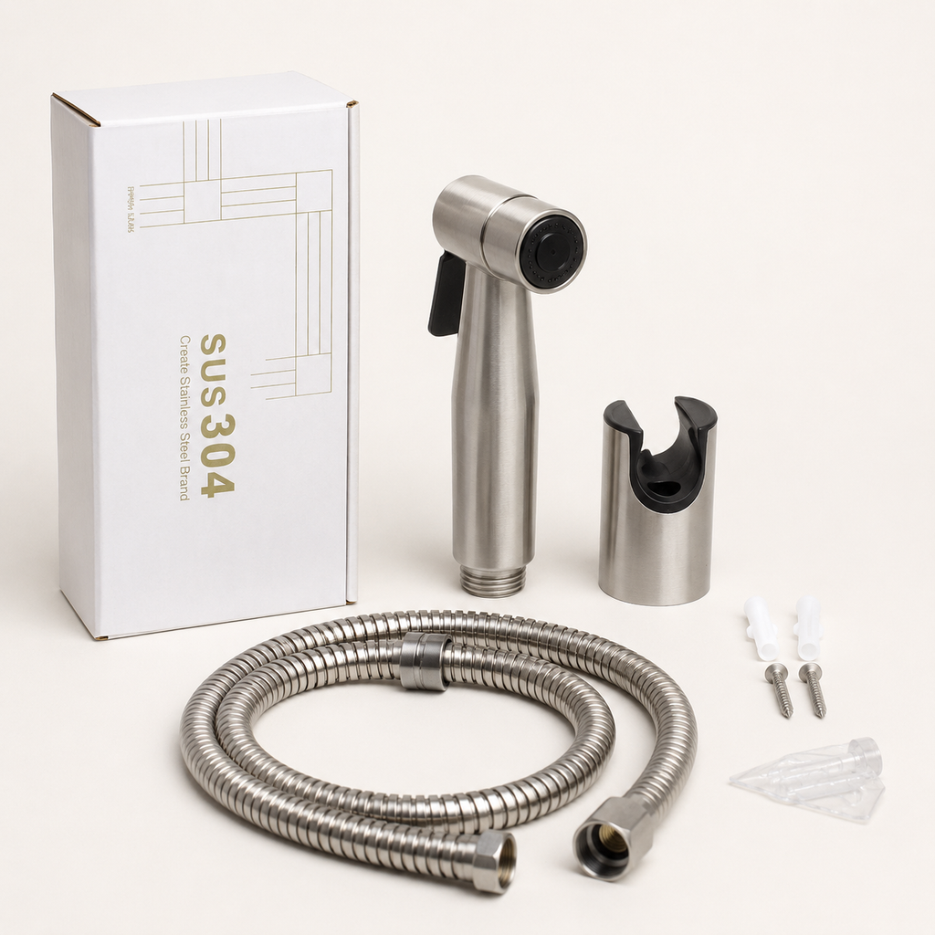 Stainless Steel Handheld Bidet Sprayer Set