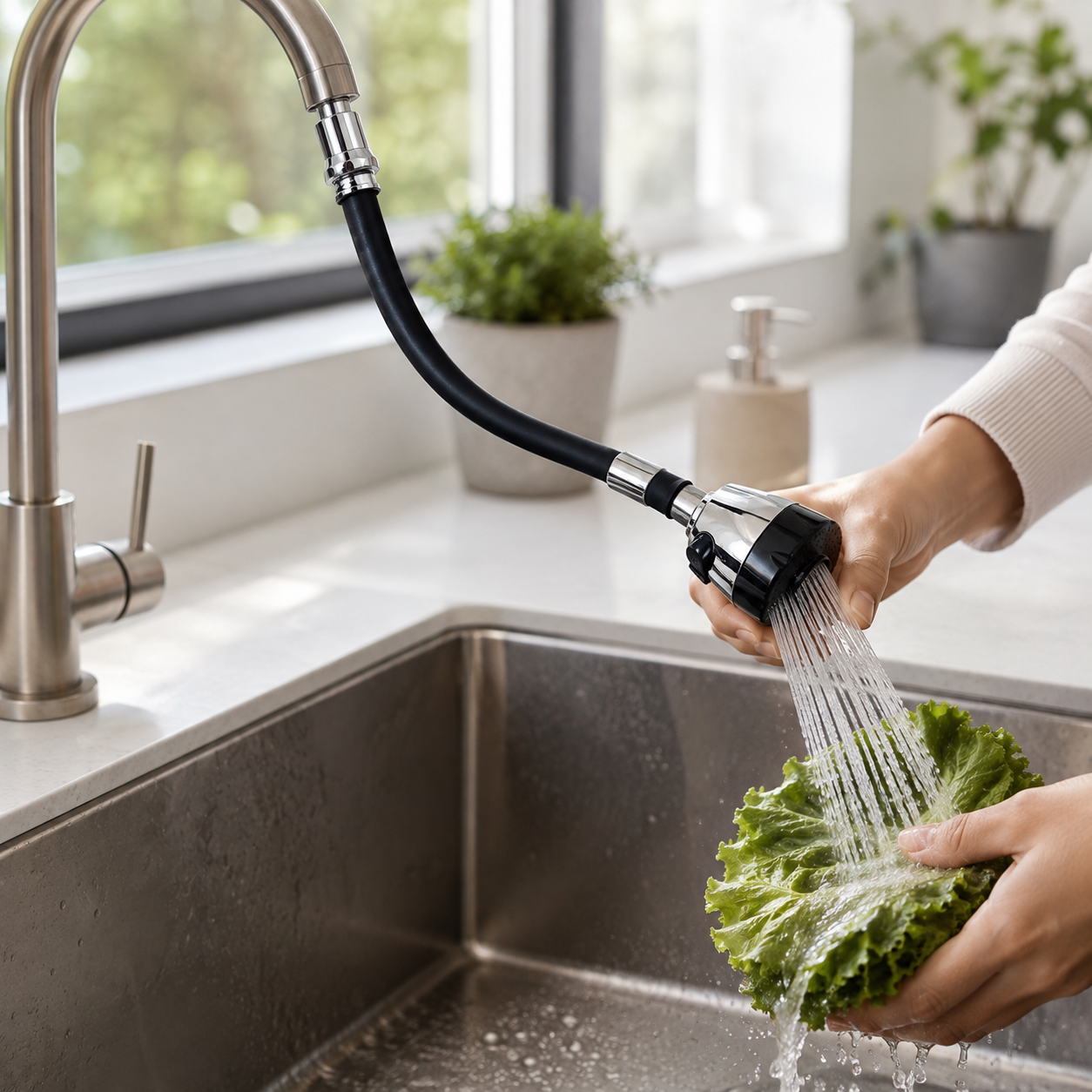 Flexible Faucet Spray Extender